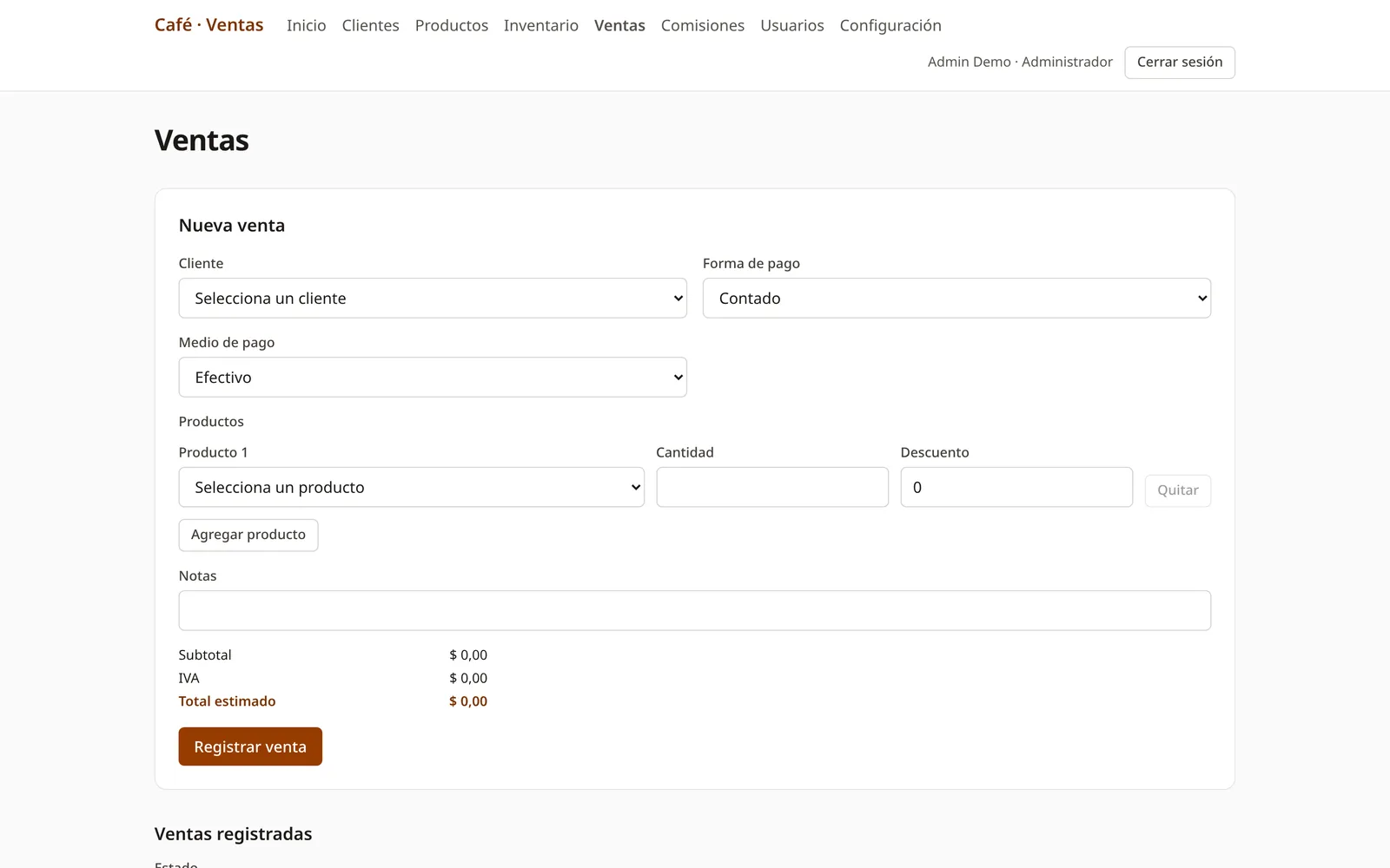 Recording a sale with VAT calculated